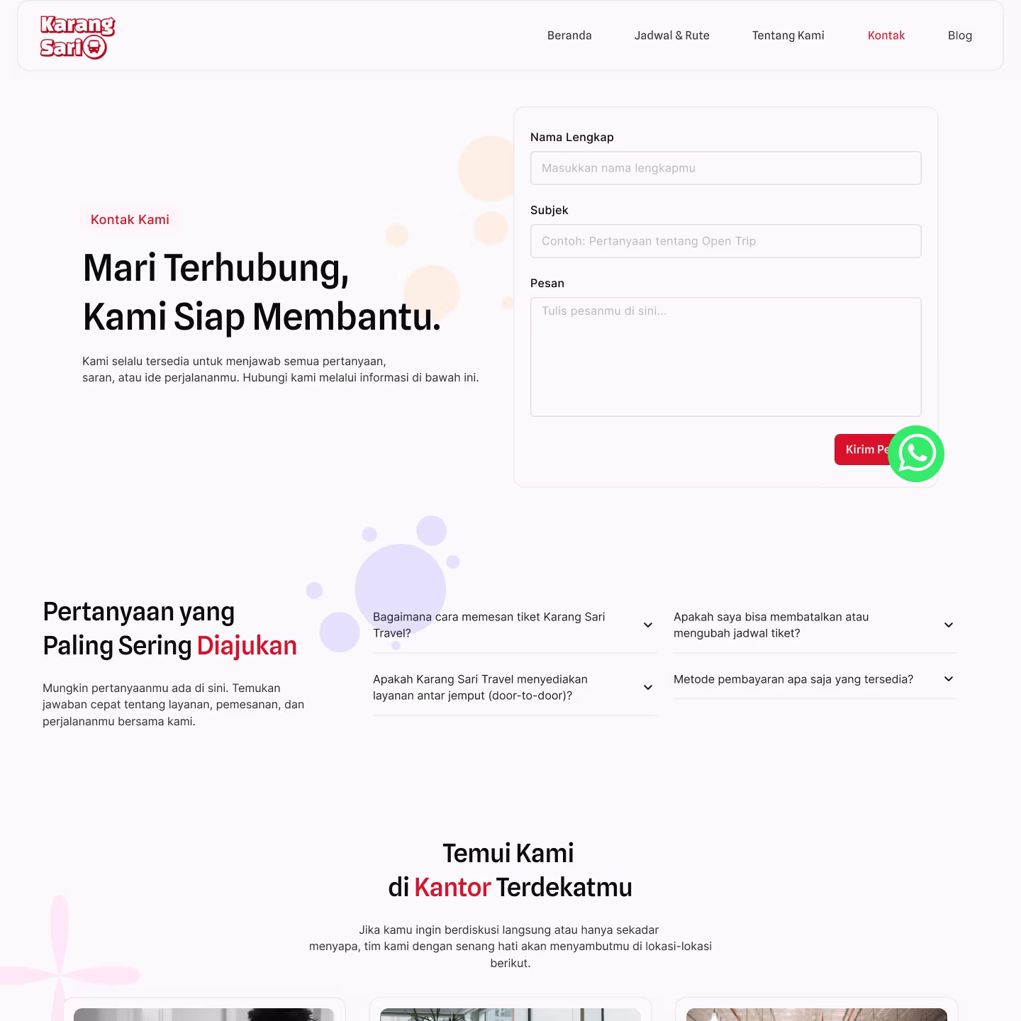 Karang Sari Travel - Kontak Kami.avif